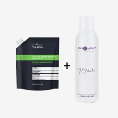 Hair Company Bleaching Powder green matcha 500g + Color Oxidant emulsion Vol. 20