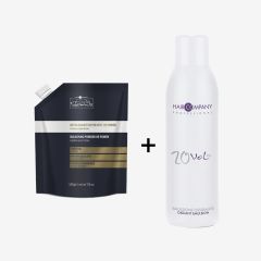 Hair Company Inimitable Blonde Bleaching powder 09 power 500g + Color oxidant emulsion Vol. 20