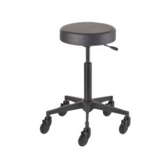 Efalock Taburet ROUND L black edition s kulatým sedákem