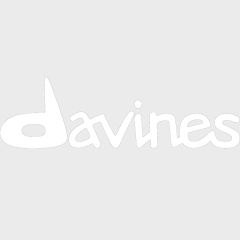 Davines logo - bílá samolepka 