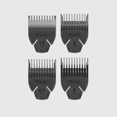 Wahl hřebeny ke strojku Chrom mini set 4ks/magnetické/ 1.5mm, 3mm, 4,5mm, 6mm