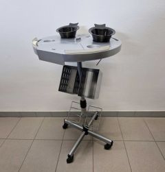 Kadeřnický vozík COLOR JAMES stříbrný