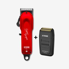 Kyone SET STROJKŮ Stagger tooth + zastřihovač Dual foil shaver