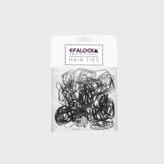 Efalock gumičky černé tenké malé 100ks