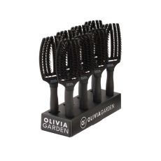 Olivia Garden stojan papírový a kartáče Finger brush care lonic Boar & Nylon full